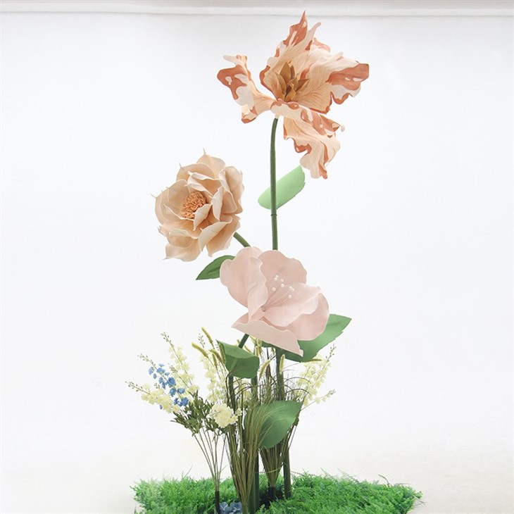 Kết hợp hoa giấy bọt khổng lồ