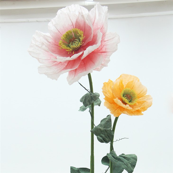 Artificial standing giant paper flower